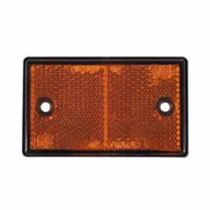 Amber Reflex Reflector - Two Hole Fixing