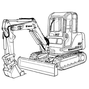 Bobcat X341 Mini Excavator Parts