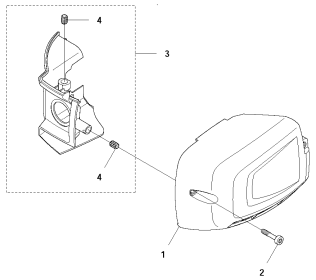 Cylinder Cover for Husqvarna 122 HD60