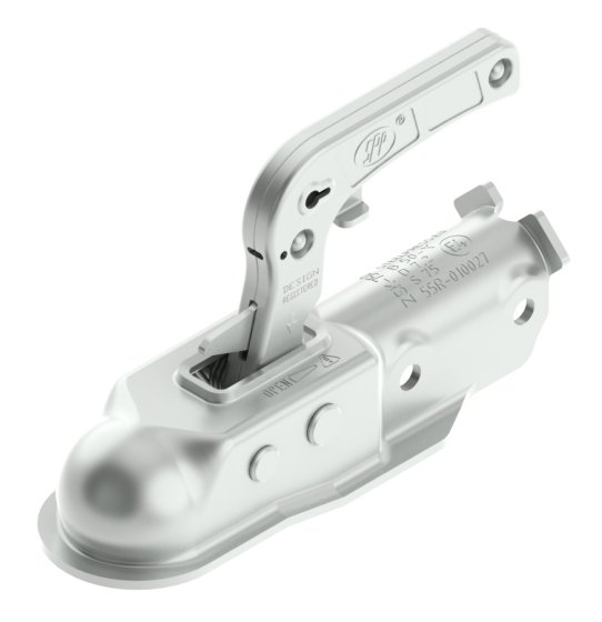Pressed Steel Trailer Coupling, 1700 kg, 35 mm Round Drawbar