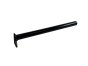 Trailer Ramp Hinge Tube 28mm x 360mm, Black Powder Coated Steel