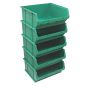 Green Storage Bin Size 6 420 x 182 x 375 mm - Pack of 5