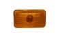 Trailer Side Marker Lamp, Slimline Amber 12V, Bulb, Horizontal, Spade