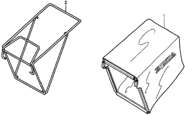 Grass Bag for Honda HRG536C1 - PDEA Lawn Mower