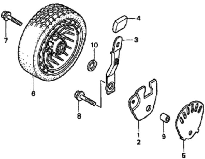 Front Wheel for Honda HRG536C - SDT Lawn Mower