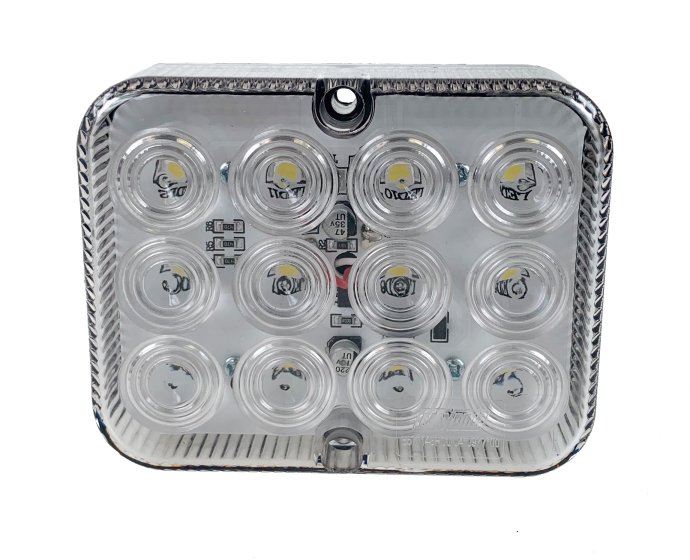 LED Reverse Lamp 10-30V, Slimline, 500mm Cable, E Approved