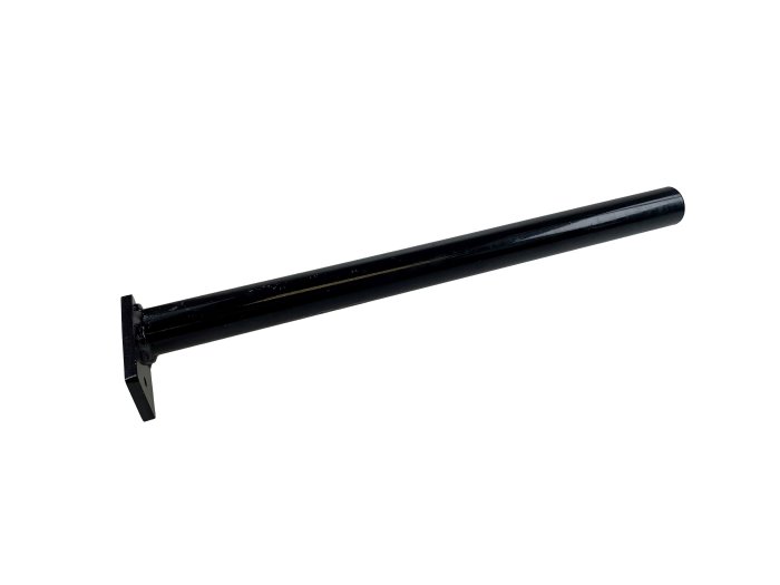 Trailer Ramp Hinge Tube 28mm x 360mm, Black Powder Coated Steel