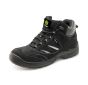 Click Trainer Boot Leather Upper Oil Resistant Steel Toe Cap Black Size 10