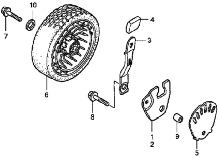 Front Wheel for Honda HRG536C1