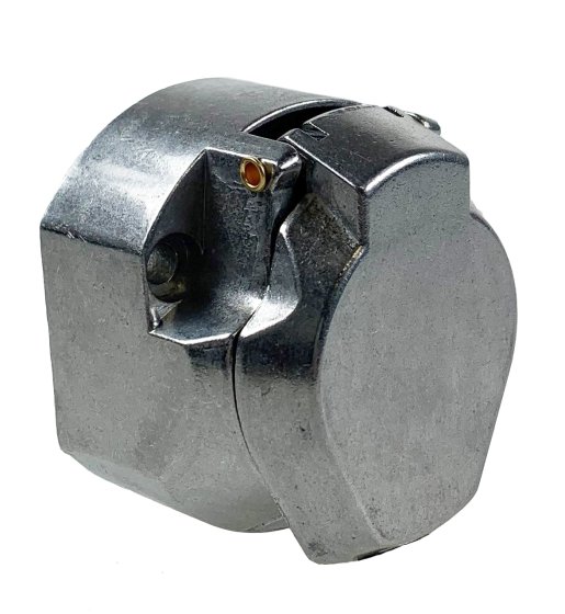 13-Pin Trailer Socket, Aluminium Body, 12V, Screw Terminals With Gasket