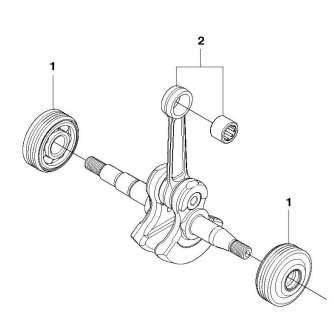 Crankshaft Assembly for Husqvarna 240e Chainsaw