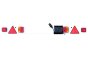 Bulb Trailer Light Board 1.5m, 6m Cable, 7-Pin, Twin Fog Lamps