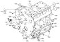 Crankcase Assembly for Kubota DF752-E2 Engine