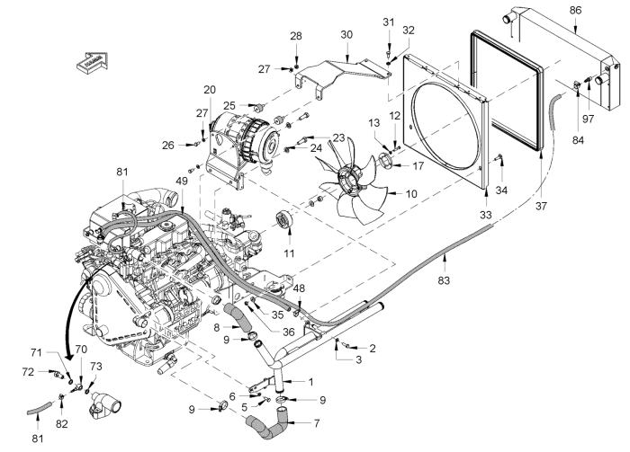 Cooling for Hamm Rollers