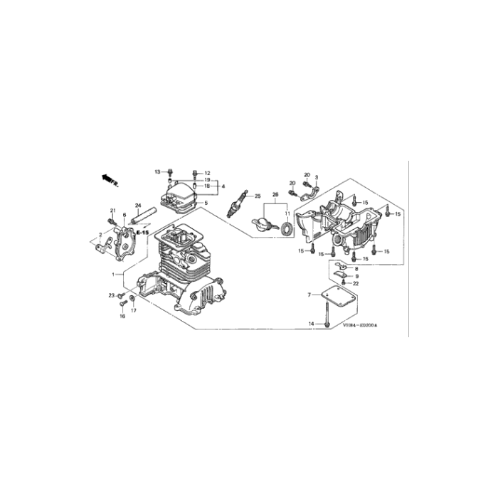 Crankcase Set for Honda HHT31S Brushcutter L&S Engineers