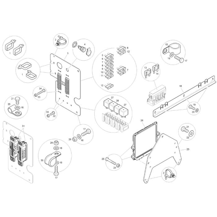 Fuses and Relays for Benford Terex Mecalac TA6 Dumper | L&S Engineers