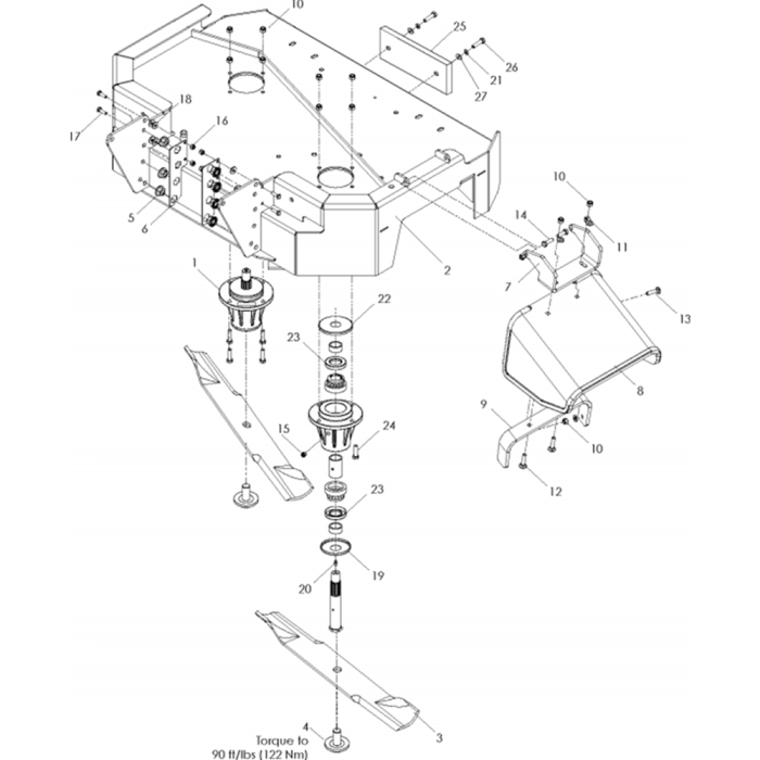 Mower Deck (Lower) 36