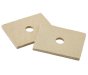 Body Mounting Balata Packing Washer, Square, 63.5 x 50.5 x 4mm, 12mm ID