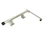 Trombone Door Retainer, Stainless Steel, 466 mm, Spring-Loaded, Polished