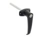 Zinc Die-Cast Black Locking Lever Handle, Mixed Keys, 45 mm Centres