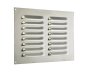 Aluminium Louvre Trickle Vent, 16 Slots, 240.5 x 166 mm, Self Colour