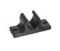 Claw Door Retainer Female, Black Nylon, 41mm Closed Projection, 6mm Holes