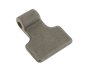 Tailboard Forged Hinge, Weld-On, 13.5 mm Eye, 95 mm, Self Colour