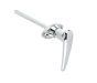 Lever Handle, Non-Locking, Chrome Plated, 43.5mm Centres, 8mm Square
