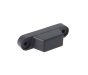 Top Hat Rubber Buffer, 102mm x 25mm, 7mm Fixing, 38mm Stand-Off, Black