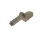 Tailboard Gudgeon Pin, Weld-On, Ø15.5mm x 50mm, Mild Steel, Self Colour