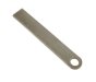Straight Weld-On Eye Plate, 21.5mm Eye, 245 x 40 x 7.5mm, Self Colour