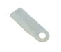 Cropped Weld-On Steel Eye Plate, Zinc Plated, 22mm Eye, 152 x 52 x 5mm