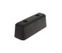 Rubber Square Buffer Heavy Duty, 350 x 100 x 105mm, Black, Ø13mm