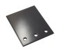 Body Mounting Retainer Plate, Black Steel, 150 x 185 x 8mm, 3 x 14mm Holes