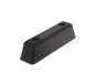 Heavy Duty Rubber Square Buffer, 209.5 x 49 x 51.5 mm, Ø9.5 mm, Black