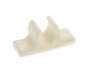 Claw Door Retainer, Female, White Nylon, 41mm Projection, 6mm Fixing