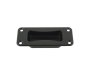 Recessed Panel Handle, 133mm, Black Zinc Die-Cast, Screw Fix