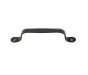 Pressed Steel Pull Handle 160mm - Black PVC Coated, Ø4mm Countersunk