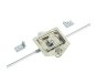 3-Point Drop T Handle Rod Lock, Stainless Steel, Mixed Keys, 2352mm