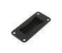 Recessed Panel Handle 134mm, Black Glass-Filled Nylon, Screw Fix