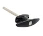 Black T-Handle Lock, 101mm, 8mm Square x 100mm Spindle, Mixed Keys
