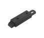 End Slam Bolt, Black Polyamide, 80 x 29 mm, Flat Tail