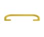 Cushion Grip Pull Handle, PU on Spring Steel, Yellow RAL 1023, 469mm