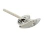 Chrome T-Handle, Locking, Keyed Alike, 8 mm x 100 mm Spindle