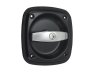 Recessed T-Handle Locking, Keyed Alike, Black Dish 140 x 140mm, 8mm Drive