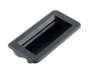 Recessed Flush Panel Handle, Screw Fix, Black ABS, 131.5 x 72.5mm