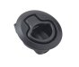 Flush Pull Latch, Black Polypropylene, 50 mm Cut-Out, 26.5 mm Grip