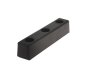 Square Rubber Buffer, Medium Duty, 248.5mm, Ø12mm Fixing
