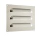 Aluminium Louvre Trickle Vent, 3 Slots, 191 x 135 mm, Self Colour