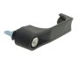 Push Button Handle, Locking Keyed Alike, 180mm, Black GRP, M6 Fixing
